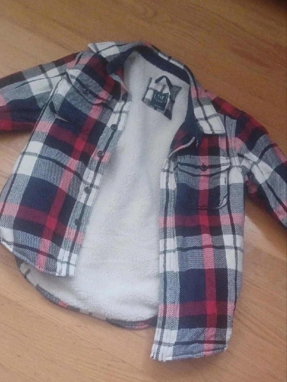 GAP KIDS M HUSKY PLAID SHIRT JACKET